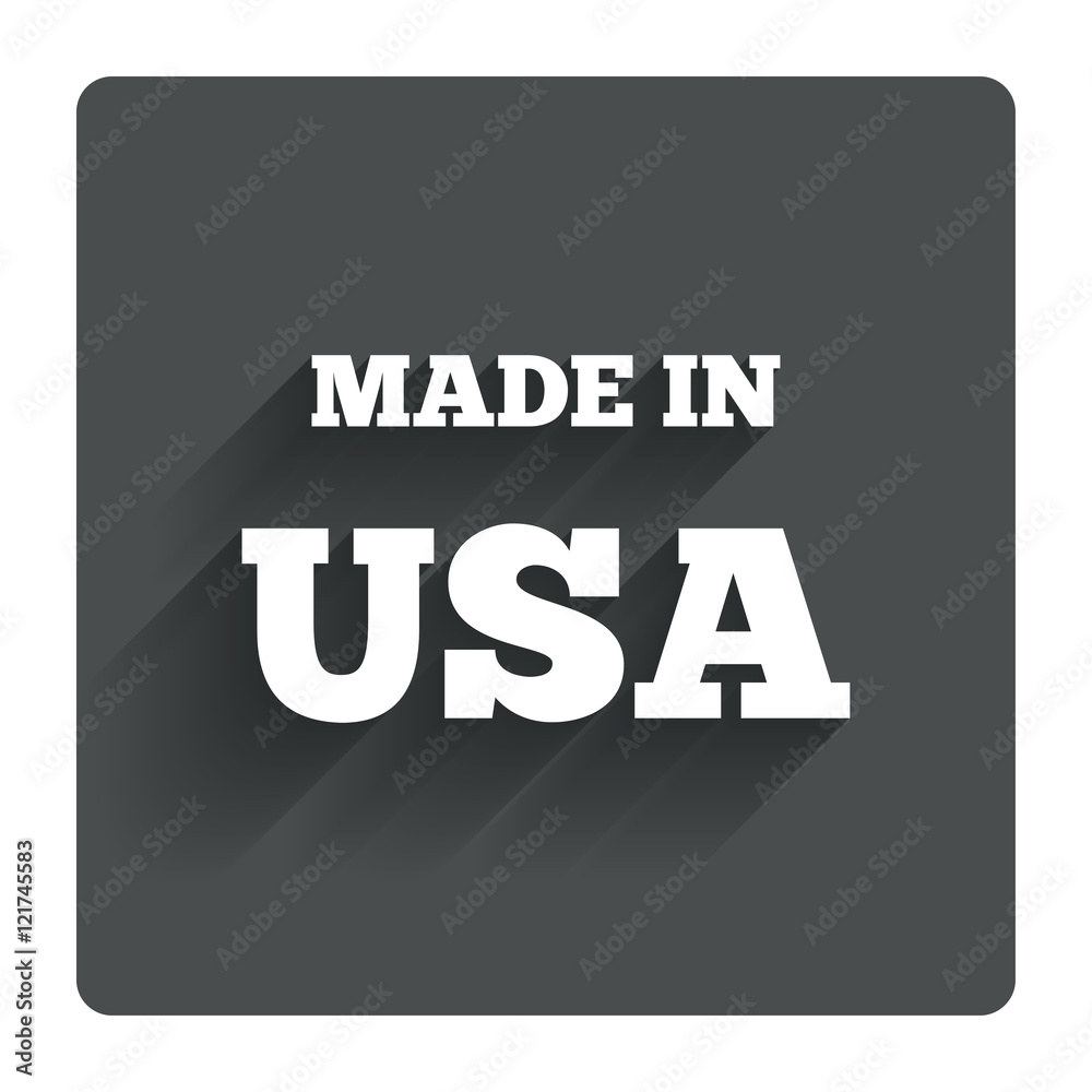 Made in the USA icon. Export production symbol. Made in the USA icon. Export production symbol.