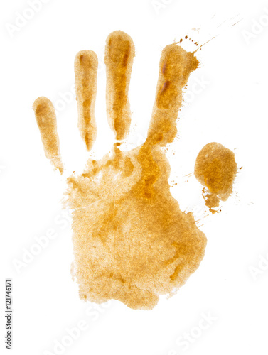 hand print isolated
