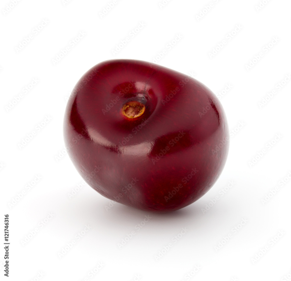 Sweet cherry berry isolated on white background cutout Sweet cherry berry isolated on white background cutout