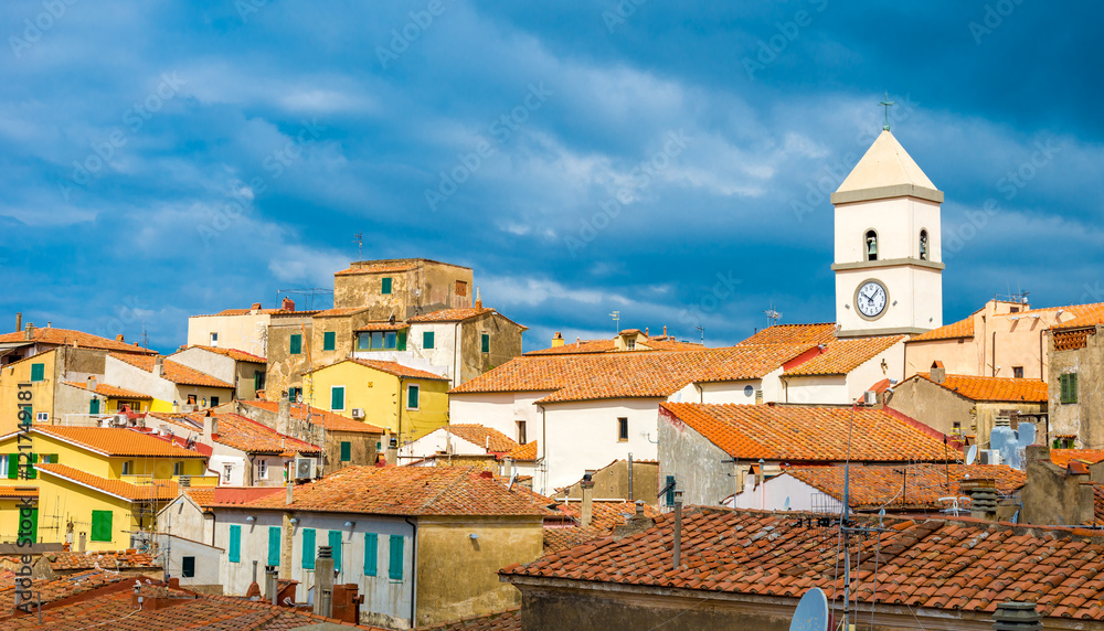 Capoliveri village panorama of Elba island, Tuscany, Italy, Europe. Capoliveri village panorama of Elba island, Tuscany, Italy, Europe.