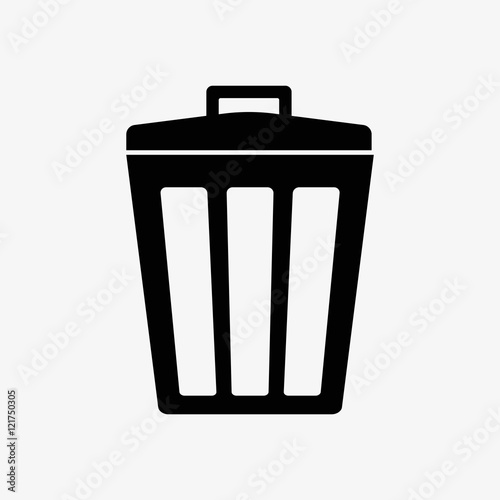 Garbage bin icon