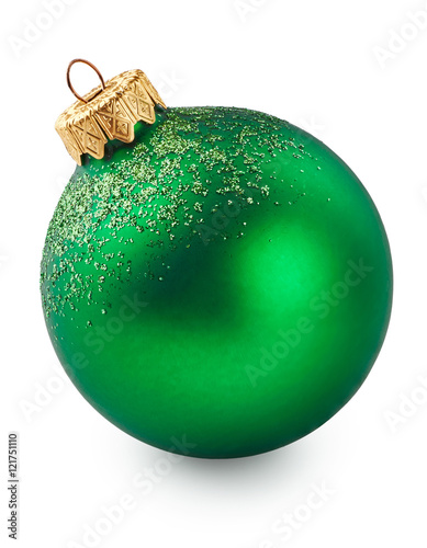 Green christmas ball