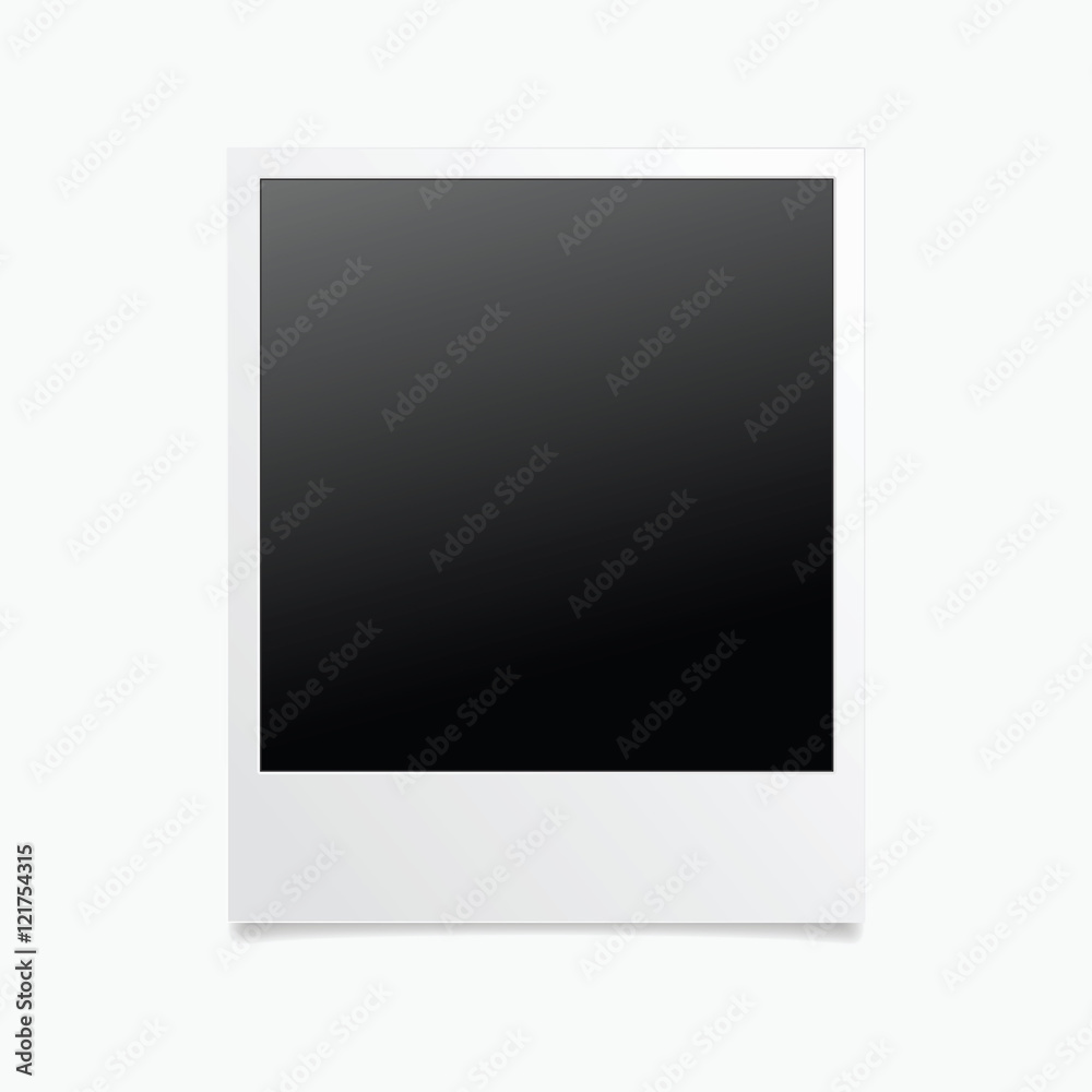 Photo frame isolated. Template photo design. Vector illustration. Vintage. Retro.
