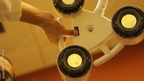 Operating Table Lights from Patients Point of View