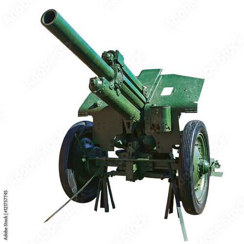 howitzer on a white background