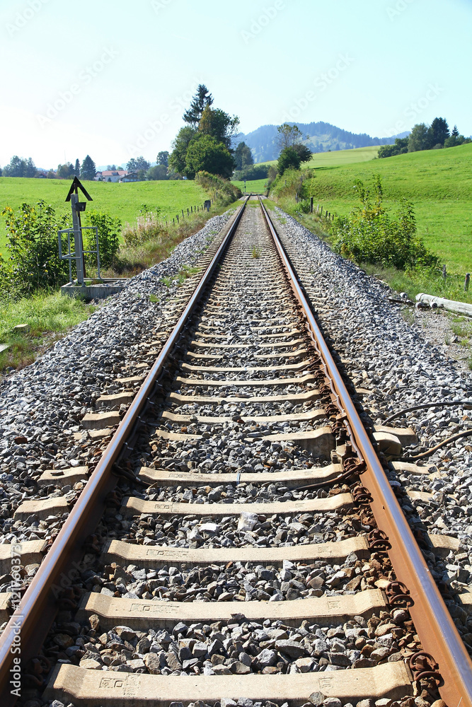 Bahngleise der Deutschen Bundesbahn Bahngleise der Deutschen Bundesbahn