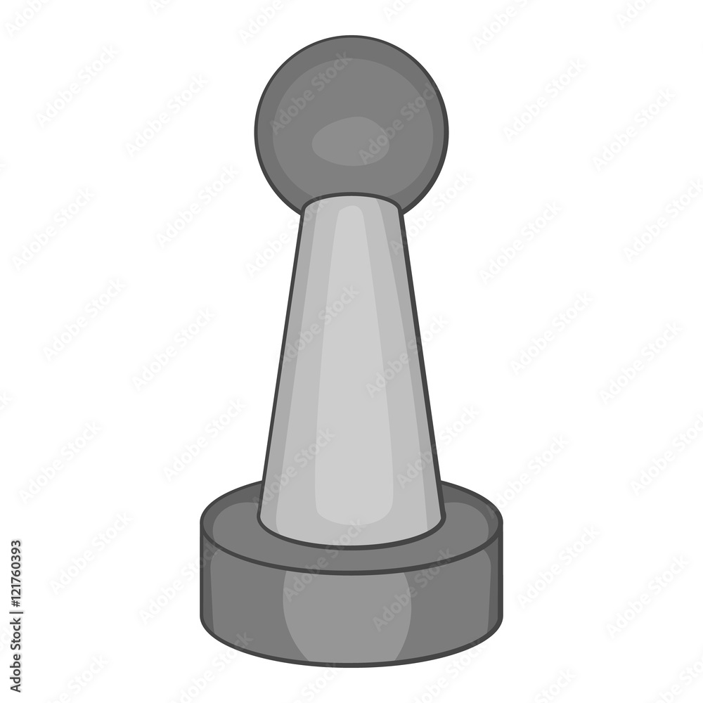 Shifting icon in black monochrome style isolated on white background. Play symbol vector illustration