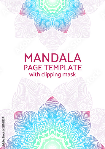 Mandala page template
