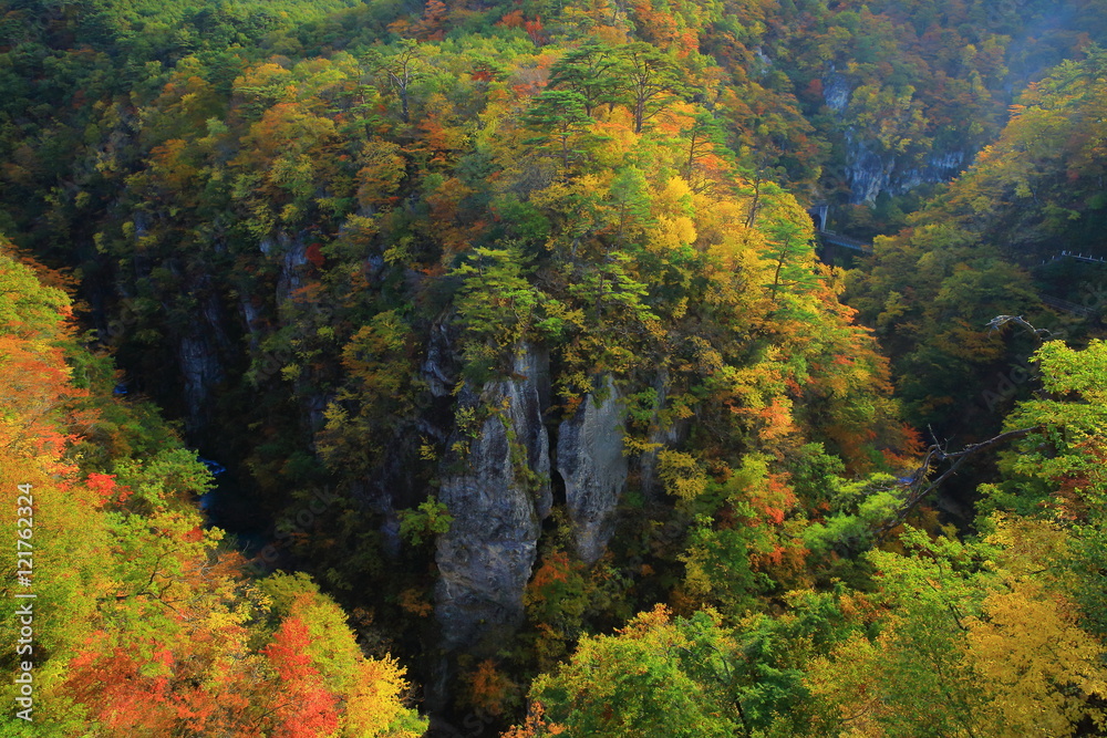 鳴子峡の紅葉