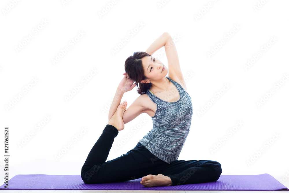 Fototapeta premium ヨガをする女性