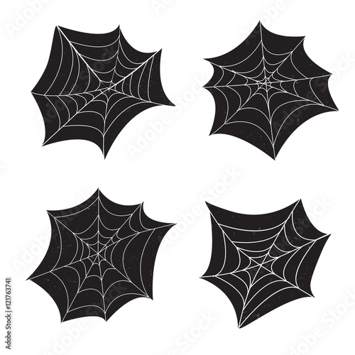 Set of 4 spider web