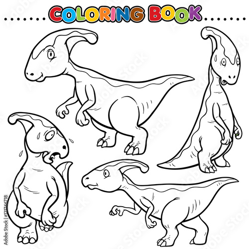 Cartoon Coloring Book -Dinosaurs