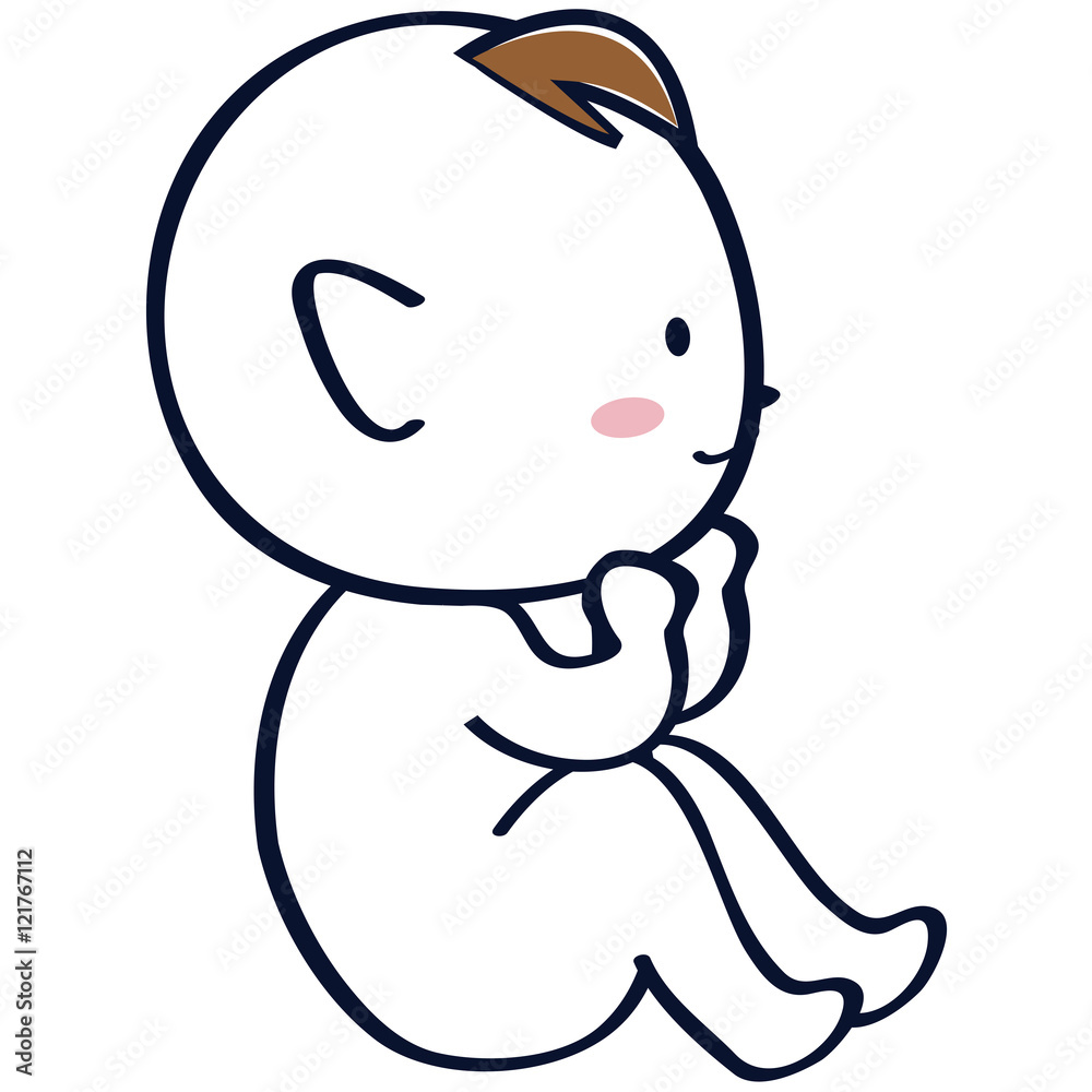 赤ちゃん はだか 横向き ほほ笑む 赤ちゃん はだか 横向き ほほ笑む