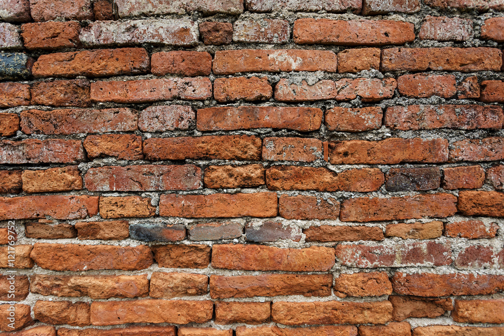 Red brick wall background Red brick wall background