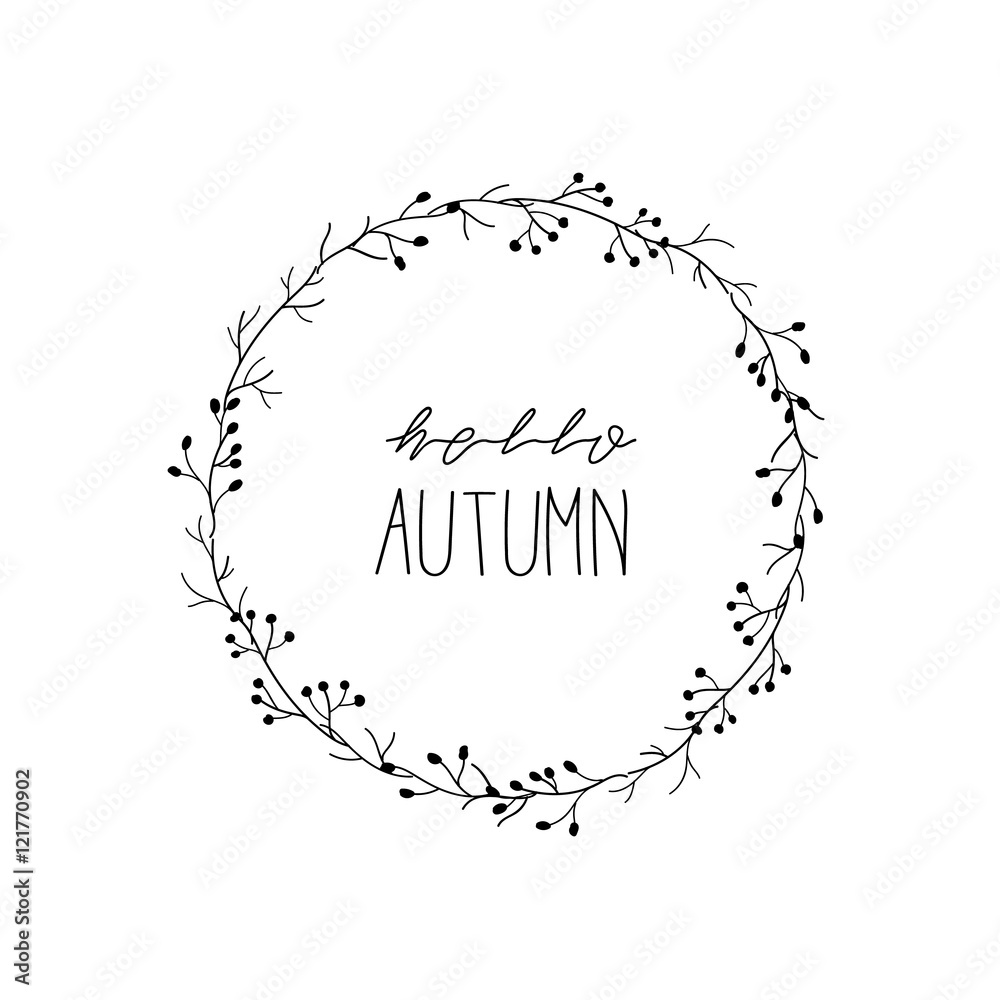 Obraz premium hello autumn flower