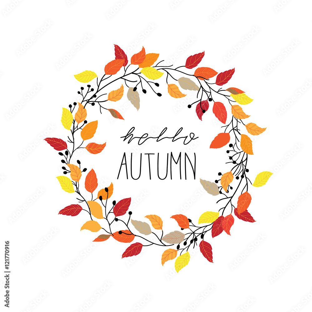 Fototapeta premium hello autumn flower