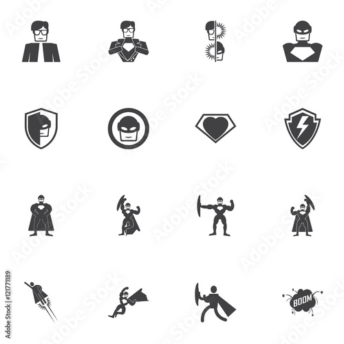 superhero icon vector.