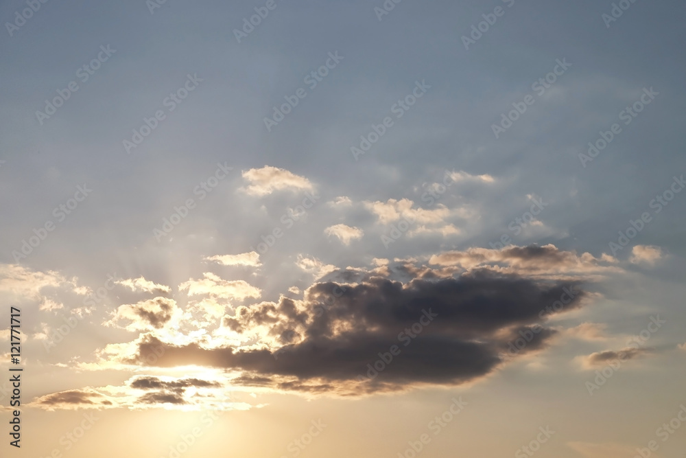Fototapeta premium Beautiful sunrise sky background
