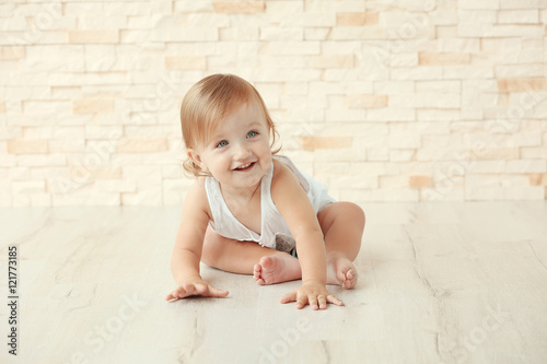 Stylishly dressed little gi...