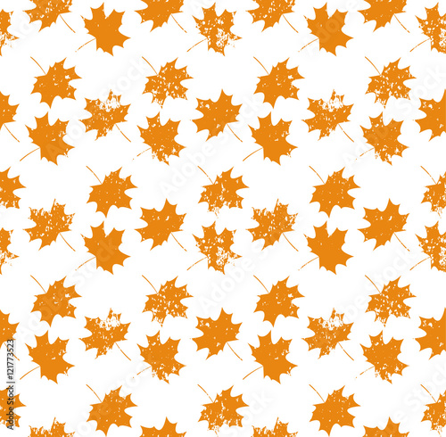 Autumn leaf seamless pattern