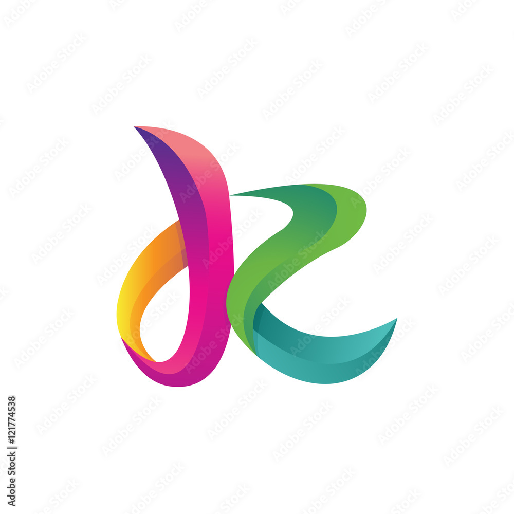 Abstract Letter J,K Logo Abstract Letter J,K Logo