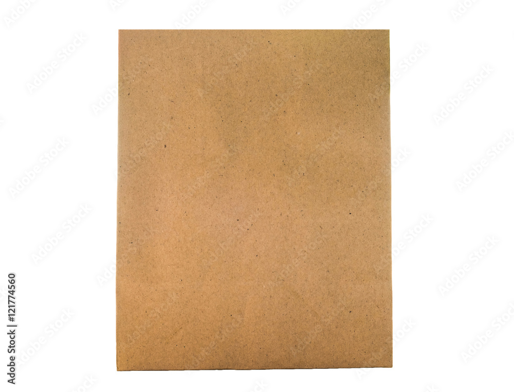 Brown paper bag packaging for environment ,isolated Brown paper bag packaging for environment ,isolated