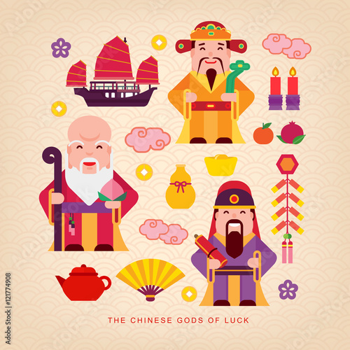 Chinese gods of luck