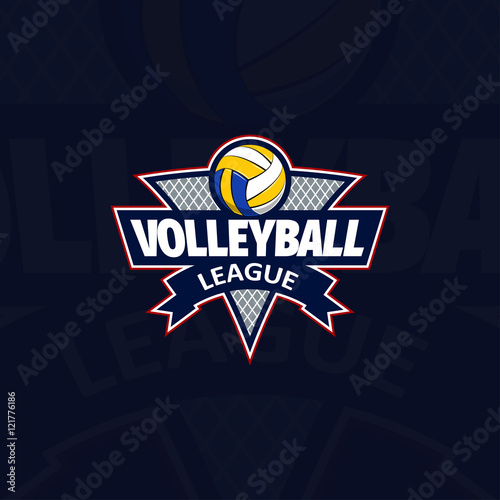 Volleyball logo for the team and the cup