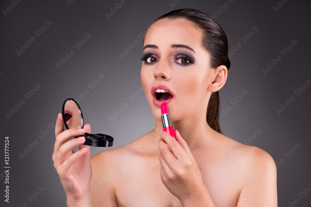 Young beautiful woman in make-up concept Young beautiful woman in make-up concept