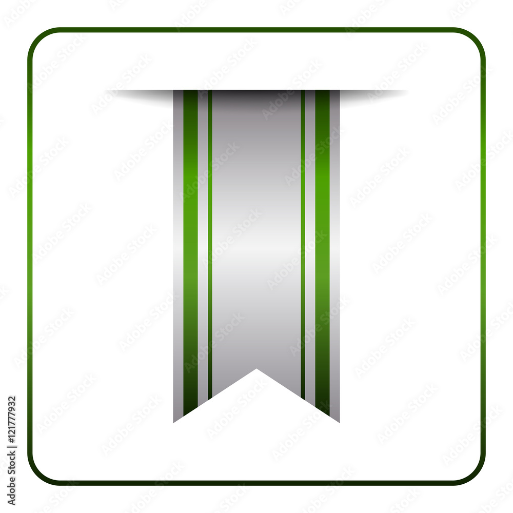 Green bookmark banner. Vertical book mark, isolated on white background. Color tag, label. Flag symbol, sign. Design element blank. Empty sticker sale. Template icon decoration. Vector illustration. Green bookmark banner. Vertical book mark, isolated on white background. Color tag, label. Flag symbol, sign. Design element blank. Empty sticker sale. Template icon decoration. Vector illustration.