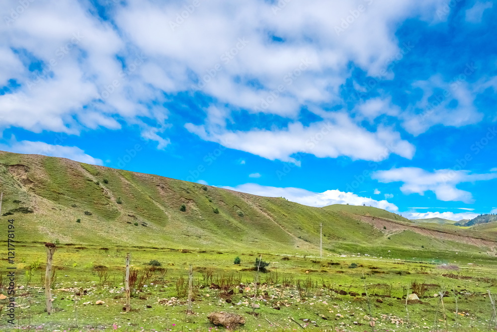 highland road to Daocheng, China highland road to Daocheng, China