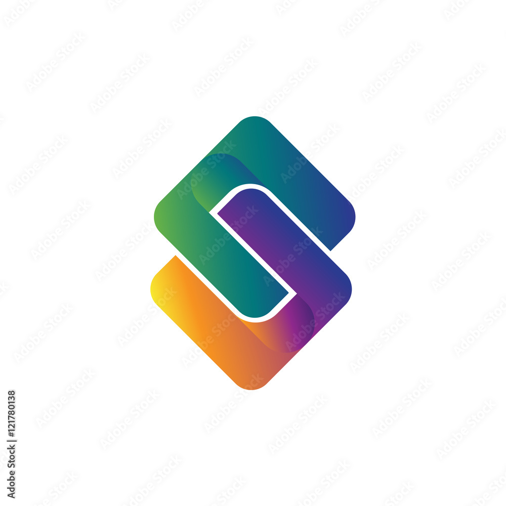 letter s logo red green and yellow ribbon letter s logo red green and yellow ribbon