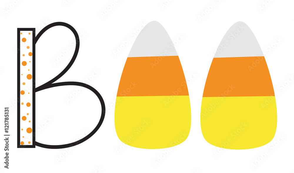Fototapeta premium Boo Candy Corn