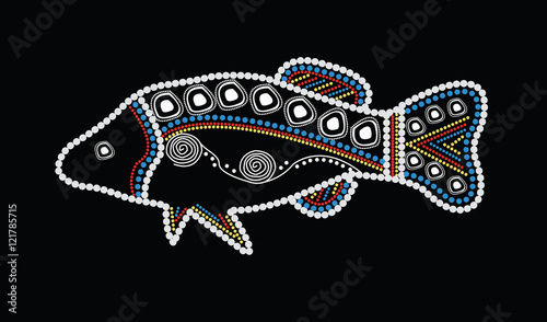Illustration based on aboriginal fish.