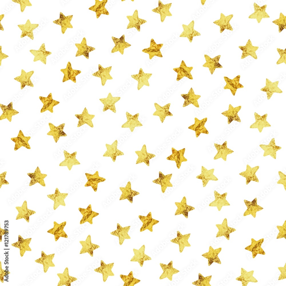 Abstract modern pattern with gold foil stars. Vector illustration. Shiny glamour background. Abstract modern pattern with gold foil stars. Vector illustration. Shiny glamour background.