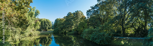 panorama of an beautiful park at germany