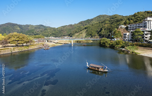Nishiki River historical Landscape of Iwakuni city located in Yamaguchi © VTT Studio