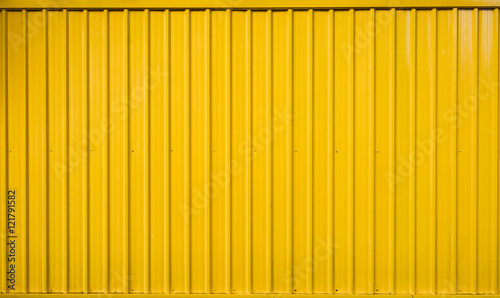 Yellow box container striped line textured photo