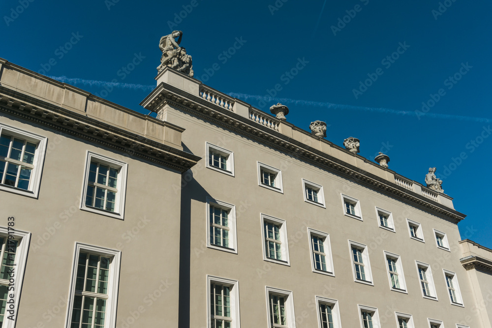 old museum facade at berlin