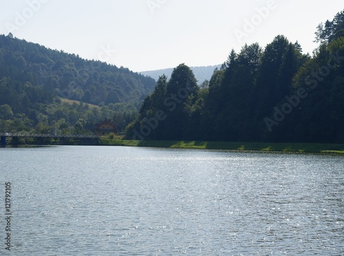 lake bitween mountains in Krempna photo