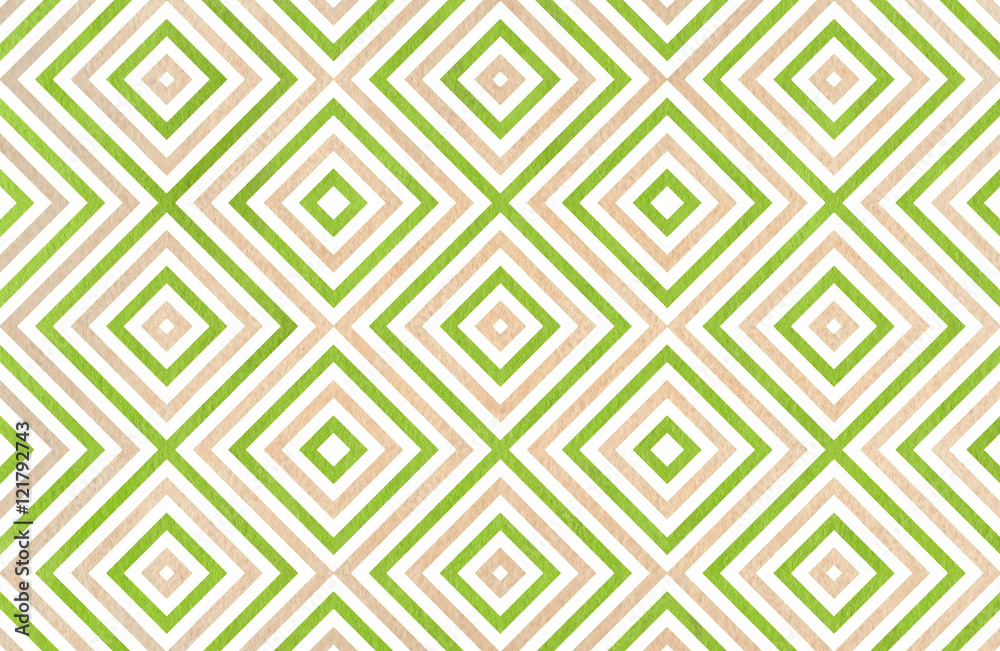 Geometrical pattern in beige and green colors. Geometrical pattern in beige and green colors.