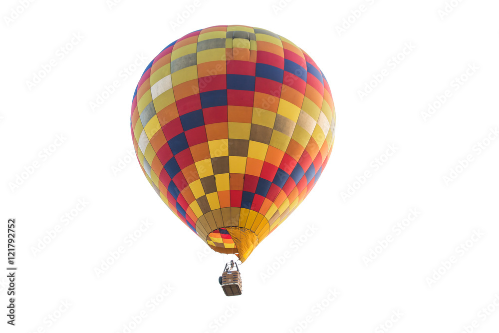 Obraz premium Hot air balloon isolated on white background
