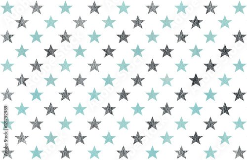 Watercolor stars pattern.