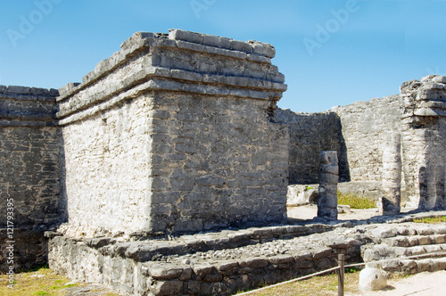 Mayan pyramid  Tulum  Mexico