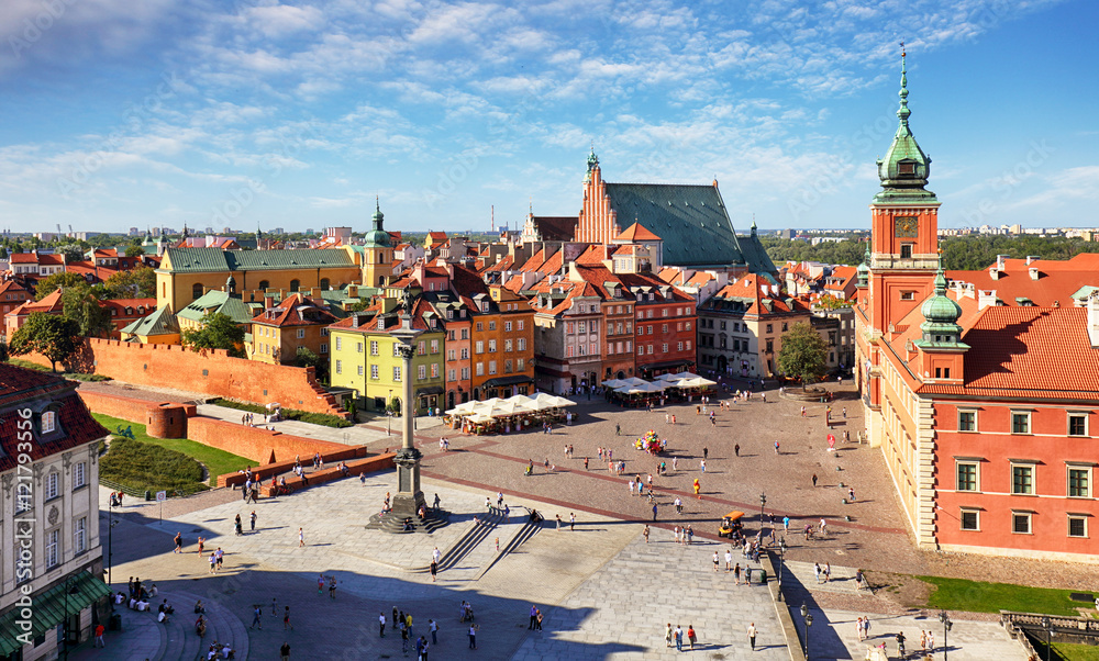 Obraz premium Warszawskie stare miasto, Polska
