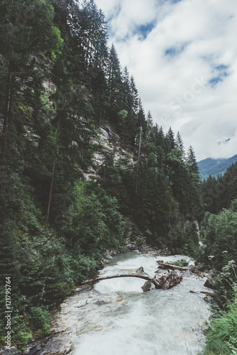 Waterfalls and river by the...