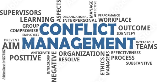 word cloud - conflict management photo