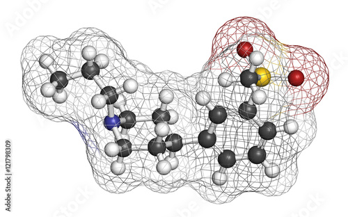 Pridopidine Huntington's disease drug molecule. 