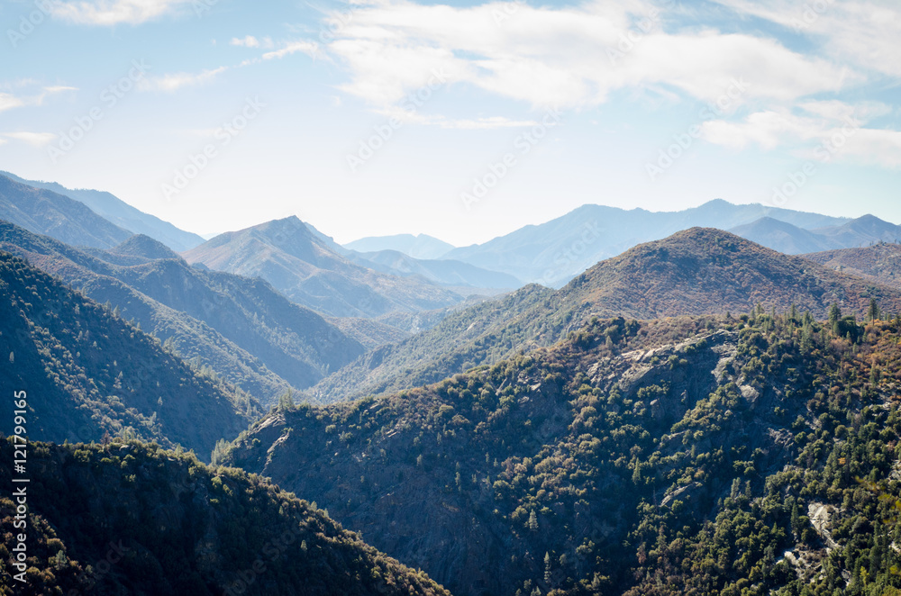 Fototapeta premium view of the mountains