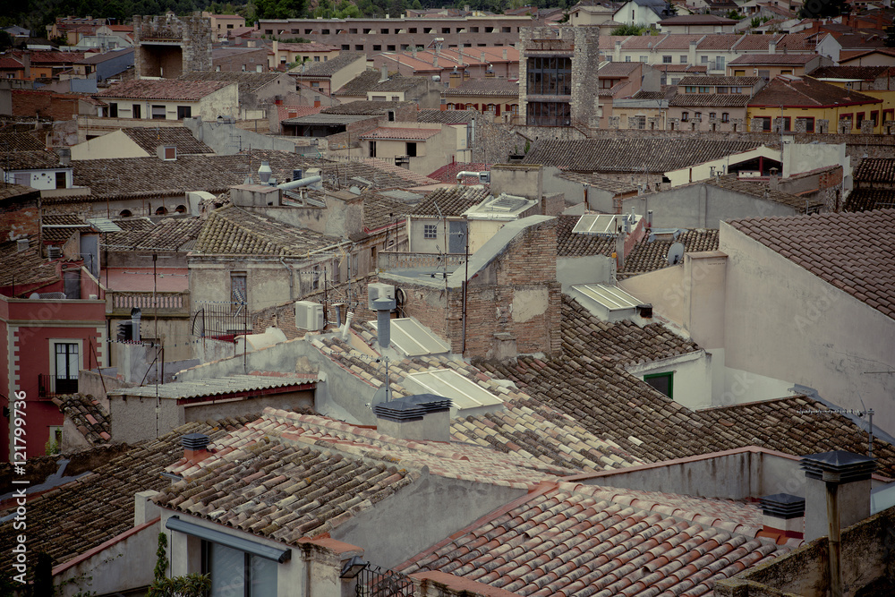 Tile roofs of the old medieval city
